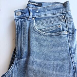 Express Women's Light Blue Skinny Jeans
